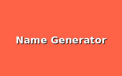 Name Generator